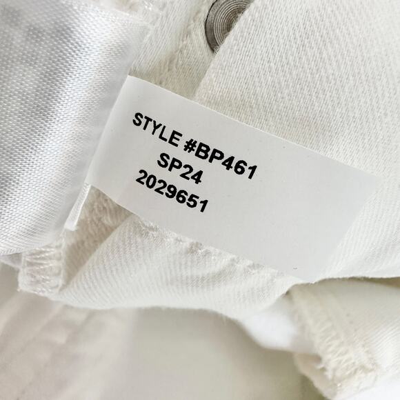 J.Crew Slim Wide Leg Jean White High Waisted Classic Stretch Denim US 32 NWT - Picture 11 of 12